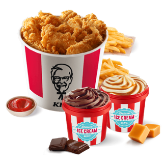 Kubełek 15 Strips + 2x lody Ice Cream Deluxe 150ml