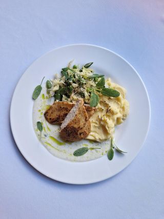 Kurczak z zielonymi warzywami