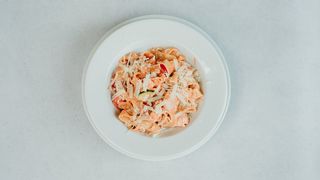 Pappardelle z łososiem