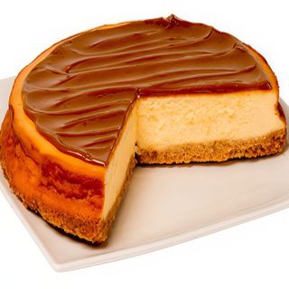Tarta cheescake con dulce de leche