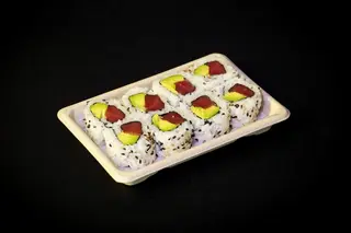 Maguro avocado uramaki (sin gluten)