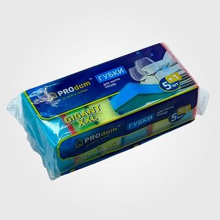 Губки Для Миття Посуду Упаковка (5шт) Prodom