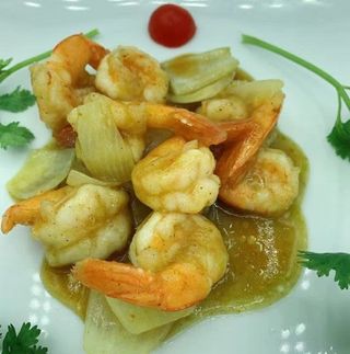 183. Gamberi al curry