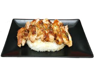 Donburi teriyaki de pollo