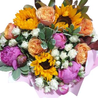 Buchet Trandafiri si bujori