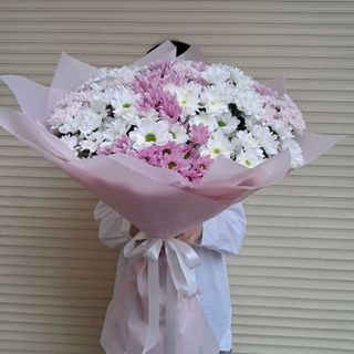 Bukiet kolorowych  margaretek 25 sztuk