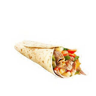 Kebab piadina con contorno