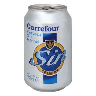 Cerveza Carrefour Sin Alcohol Lata 33 Cl.