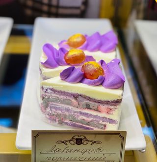 Тістечко Лавандово-чорничне