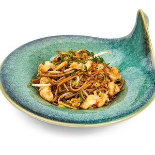 204 Yakisoba con gamberi