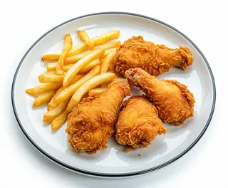 Menú de pollo frito