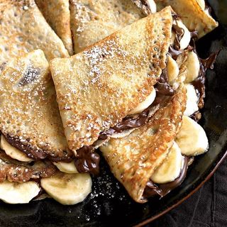 Crepe banane e cioccolato