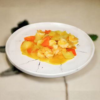 A133. Gamberi al curry*