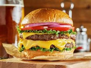 Beef cheese double patty