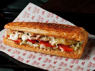 Чіабатта з шашликом зі свинини