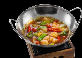 Wok De Sartén Con Pollo