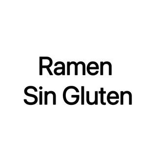 RAMEN SIN GLUTEN（NO ES COMIDA SOLO DESCRIPCION)