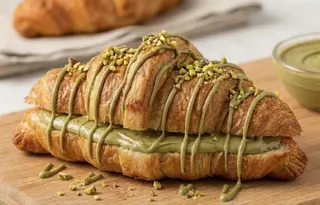 Croissant De Crema De Pistacho