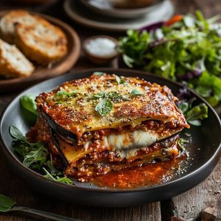 Lasaña De Verduras Con Su Bechamel