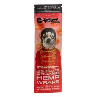 G-Rollz Blunt Pre-Rulat din Canepa Pop aroma Capsuni  x2buc