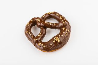 Brezel al cioccolato fondente