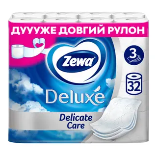 Папір туалетний Zewa Deluxe білий (32шт)