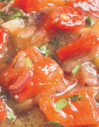 გამომცხვარი ბოსტნეულის სალათი