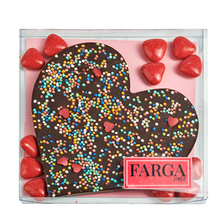 Corazón Plano Choco Negro