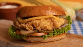 Chicken cheese burger