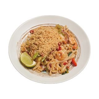 Pad thai tallarines con langostino