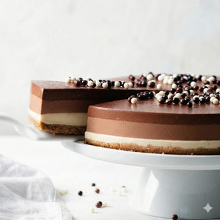 Tarta De Tres Chocolates