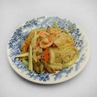 Fideos Fritos De Singapur