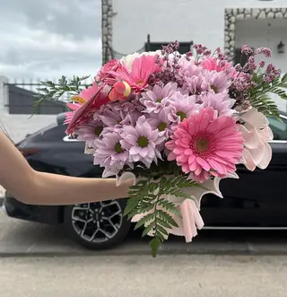 Bouquet Misto-Cor de Rosa M