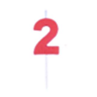 2 Vela De Cera (4 Cm.) + Brocheta Corta