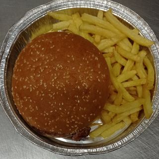 Infantil pan burguer cerdo patatas