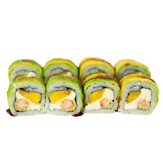 Philadelphia z awokado, krewetkami, mango 8 szt.