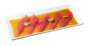 205. Carpaccio tonno 5 pezzi