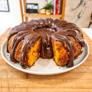 Bolo de Cenoura com Chocolate