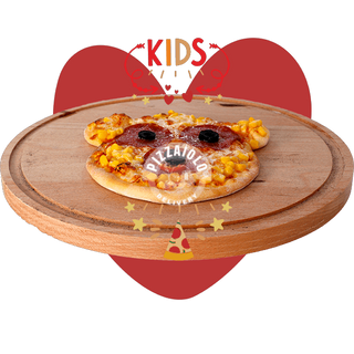 Pizza copii - Ursuleț si suc Cappy pulpy (300ml)