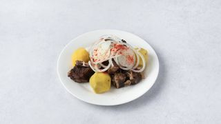 Сырне куырдак с бараниной 