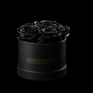 Caja de 12cm con Rosas Preservadas Black