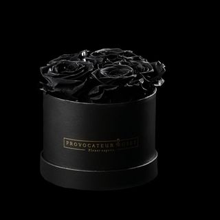 Caja de 12cm con Rosas Preservadas Black