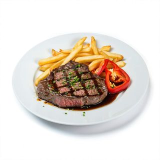 Lomo Con Patatas y Pimientos