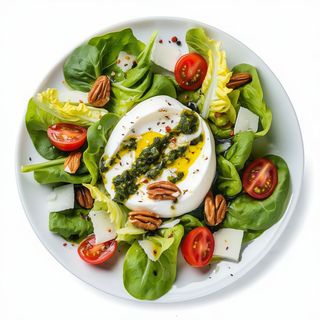 Ensalada De Burrata Y Rúcula