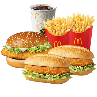 McZestaw McChicken® + 2x Chikker + frytki średnie