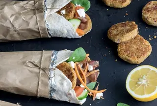 Falafel Durum come with batata drink