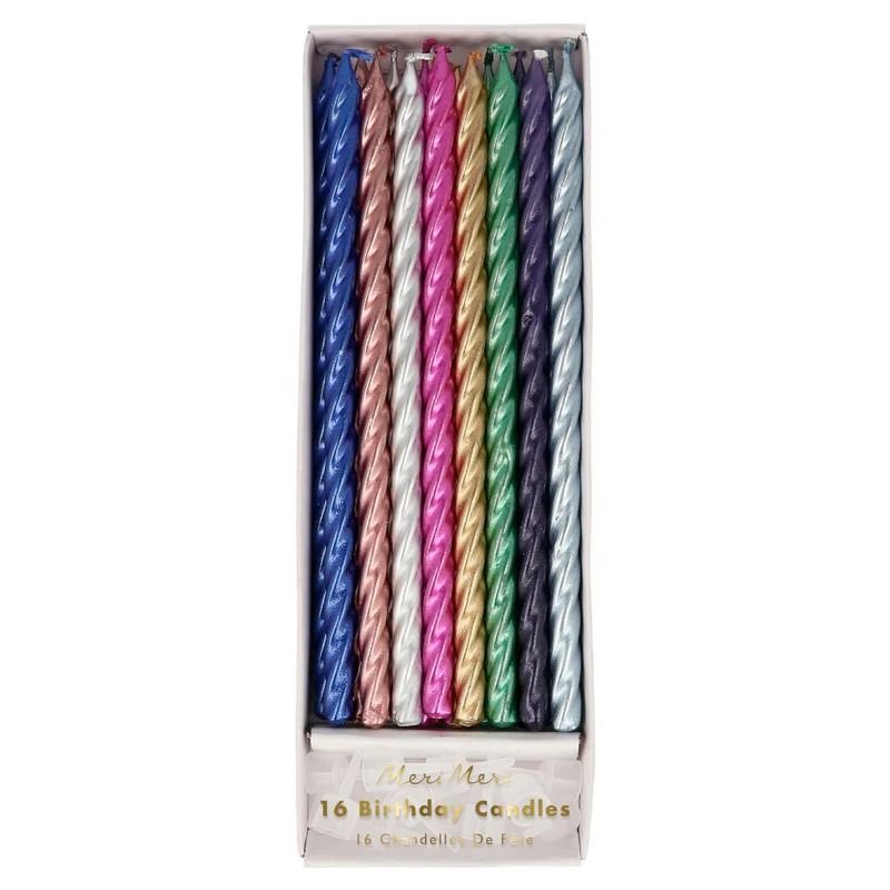 Velas metalizadas colores