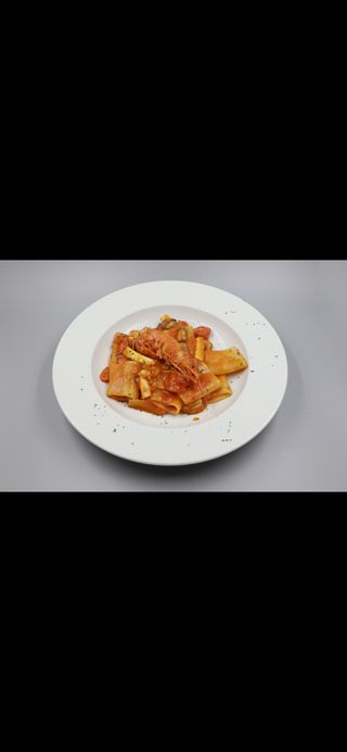 Paccheri allo scoglio sgusciati 