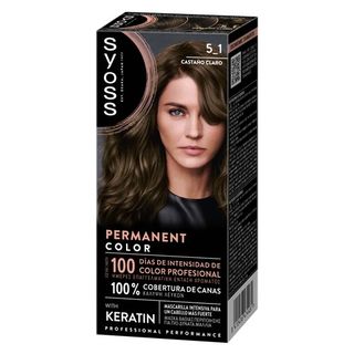 Tinte Permanente 5.1 Castaño Claro Syoss (8410436474481)