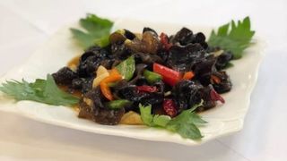 Жареные грибы с овощами